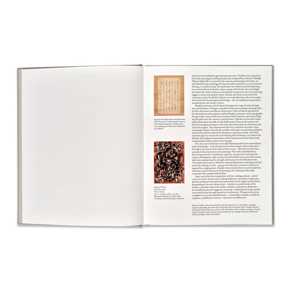 Interior spread of Brice Marden: Works on Paper book