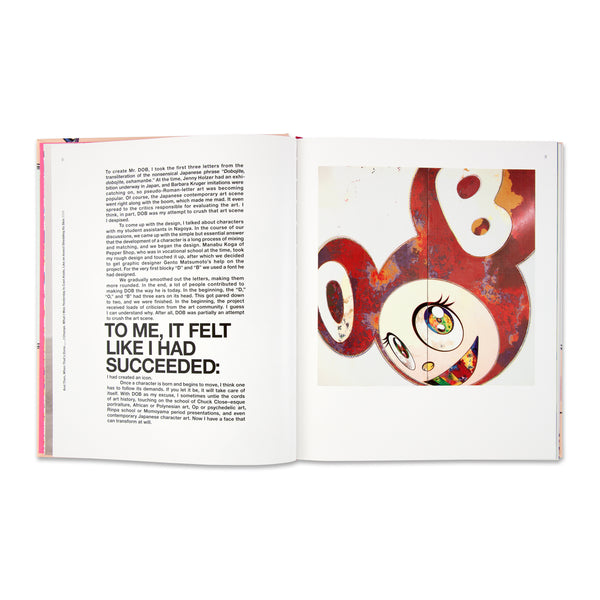 Interior spread of Murakami—Ego book