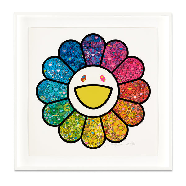 Takashi Murakami: Flower Sparkles! print in frame