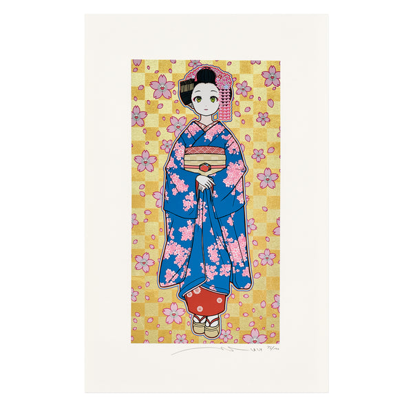 Takashi Murakami: Maiko-san Tanzaku screen print