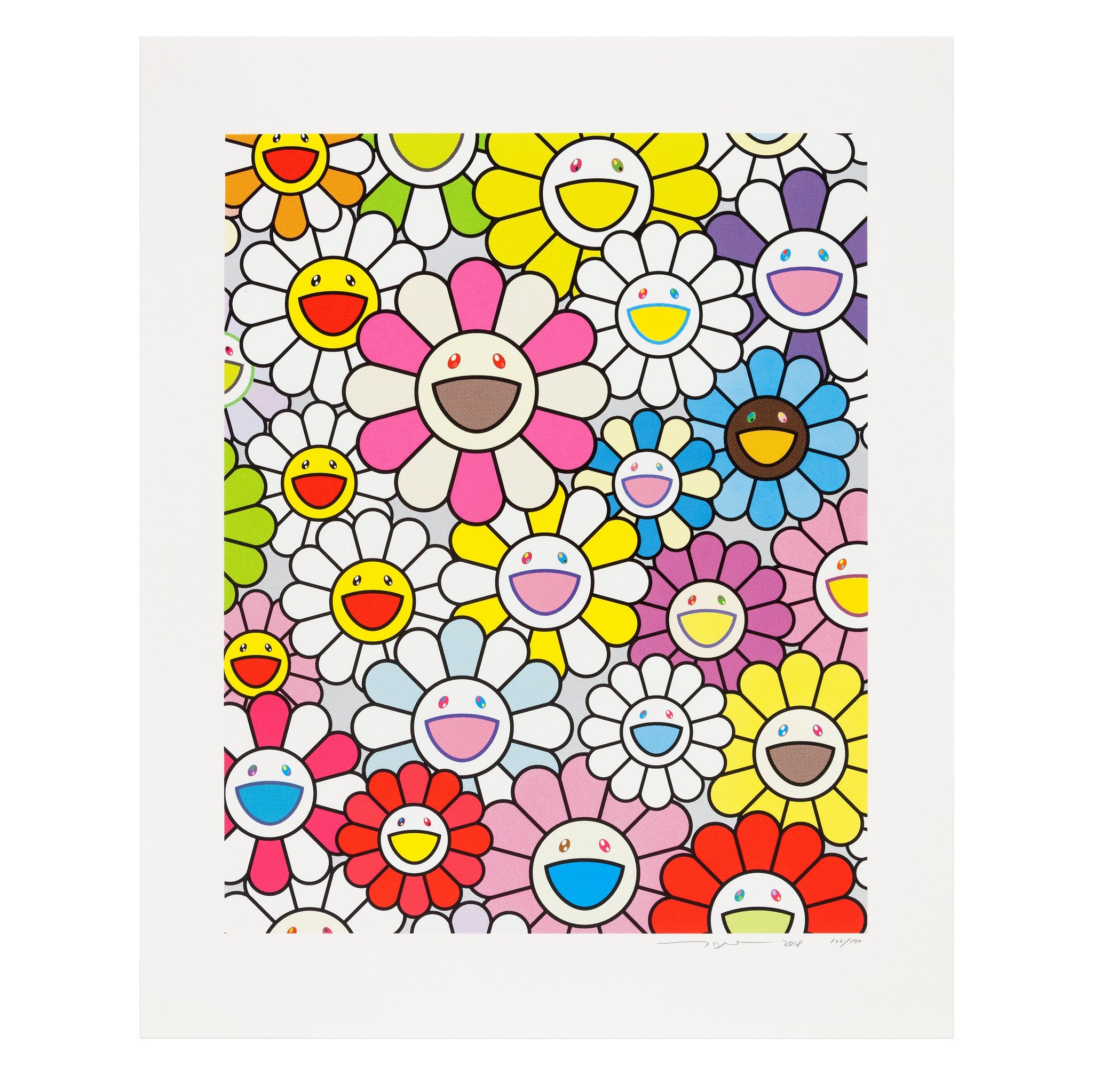 Murakami Ripple Color Takashi Murakami: A Little Flower Painting Print | Gagosian Shop