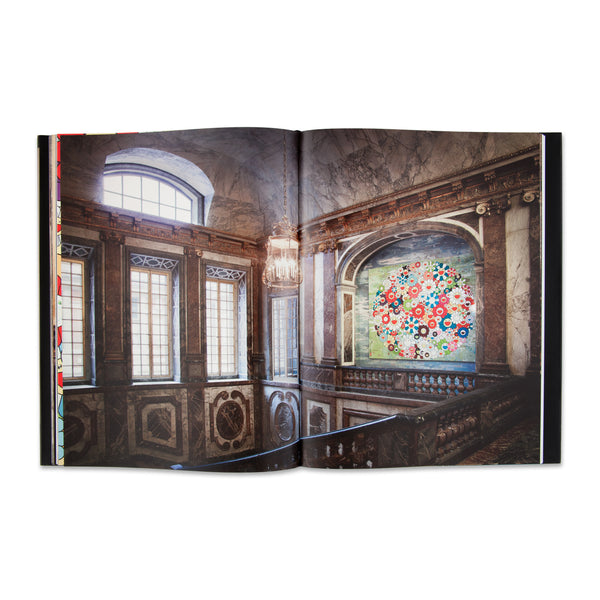 Interior spread of the Murakami Versailles book