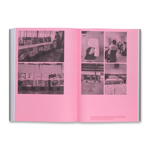 Interior spread of the book Oscar Murillo: Frequencies