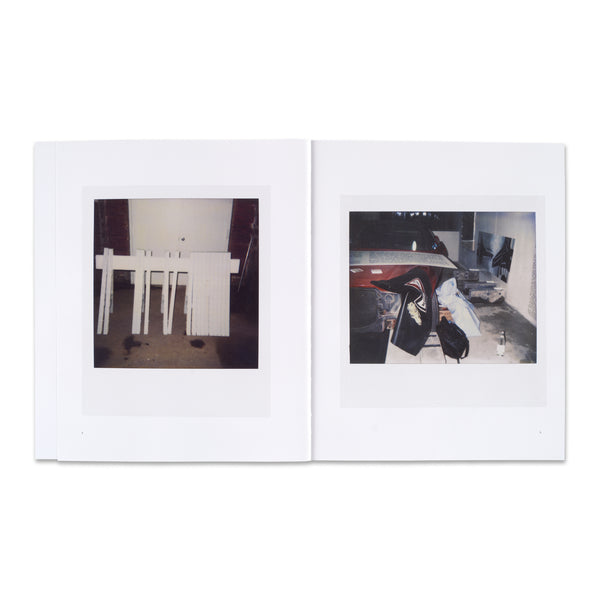 Interior spread of Cady Noland: Polaroids 1986–2024 book