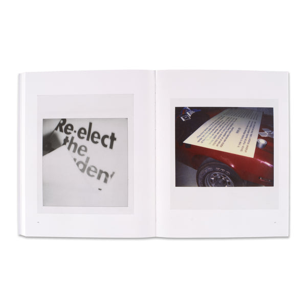 Interior spread of Cady Noland: Polaroids 1986–2024 book