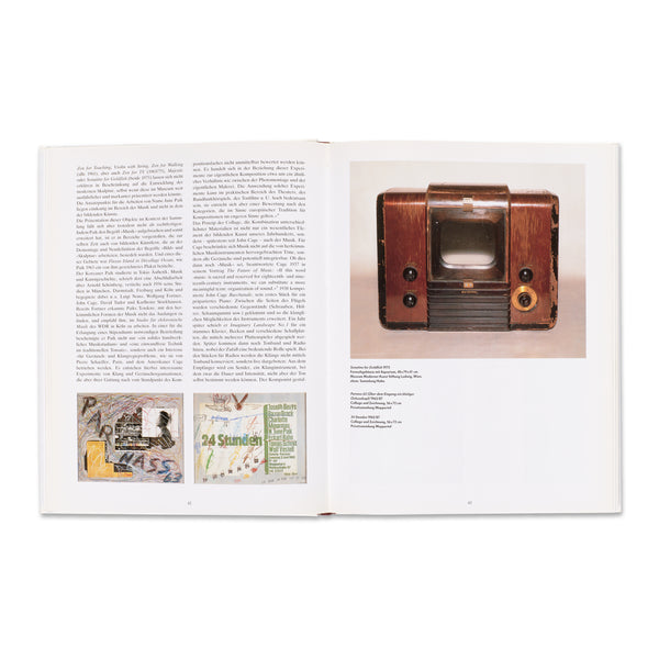 Interior spread of Nam June Paik: Video Time—Video Space rare book