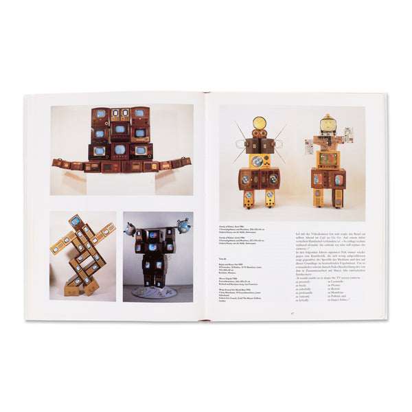 Interior spread of Nam June Paik: Video Time—Video Space rare book