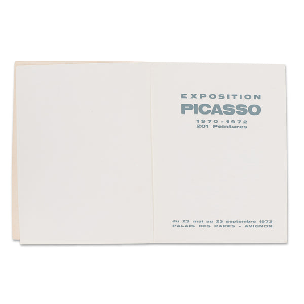 Interior spread of Exposition Picasso 1970–1972 book