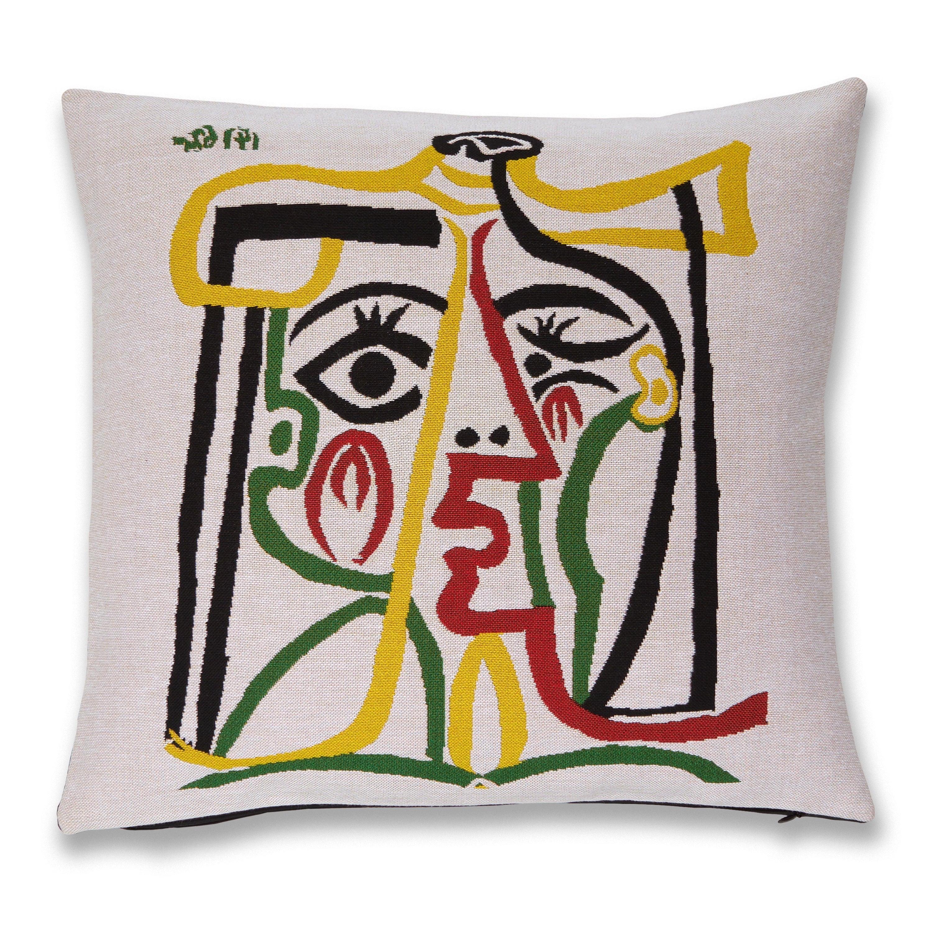 クッションカバー PICASSO WOMAN IN A CHAIR CUSHION COVER Cushion Picasso Tête de femme 1939 - Jules Pansu