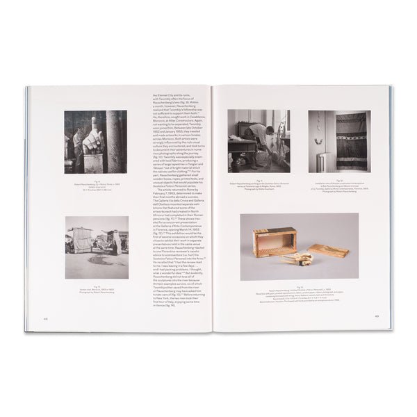 Interior spread of Robert Rauschenberg: Important Early Works from the Cy Twombly Foundation book