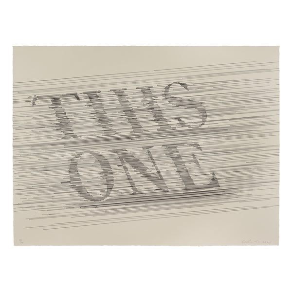 Ed Ruscha: This One print