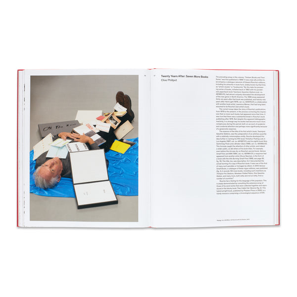 Interior spread of Edward Ruscha Catalogue Raisonné of the Books, Prints, and Photographic Editions, 1960–2022 book (Volume 1)