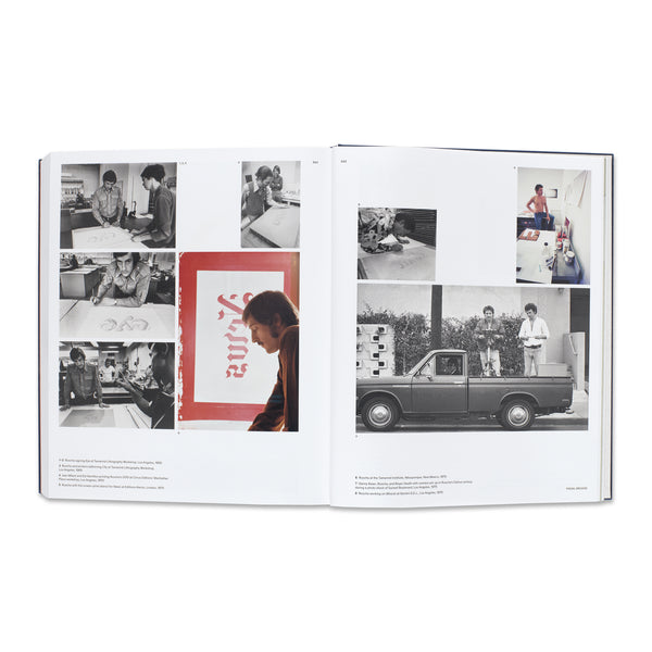 Interior spread of Edward Ruscha Catalogue Raisonné of the Books, Prints, and Photographic Editions, 1960–2022 book (Volume 3)