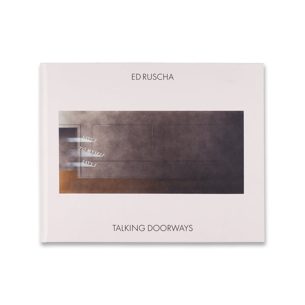 Cover of the book featuring Ed Ruscha: Talking Doorways