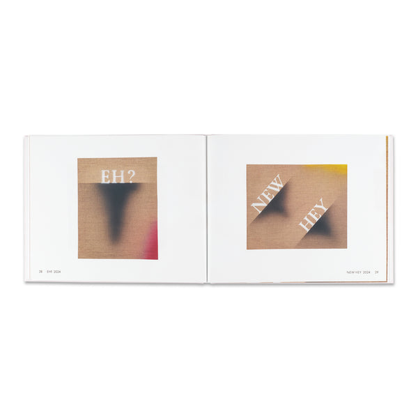 Interior spread of the book Ed Ruscha: Says I, To Myself, Says I / Talking Doorways