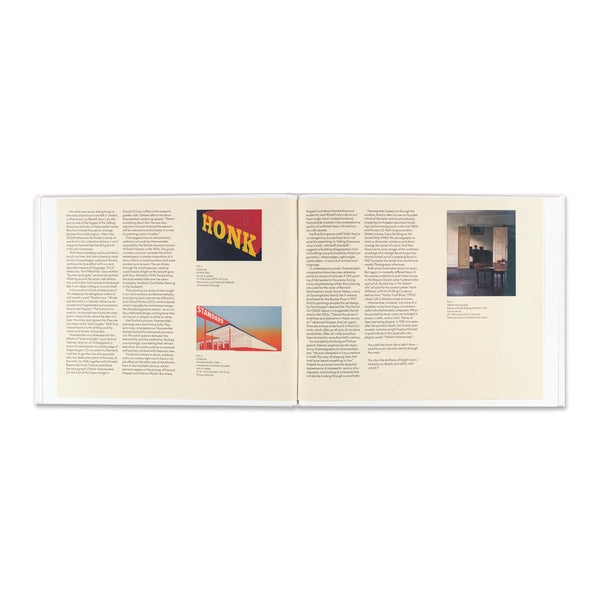 Interior spread of the book Ed Ruscha: Says I, To Myself, Says I / Talking Doorways