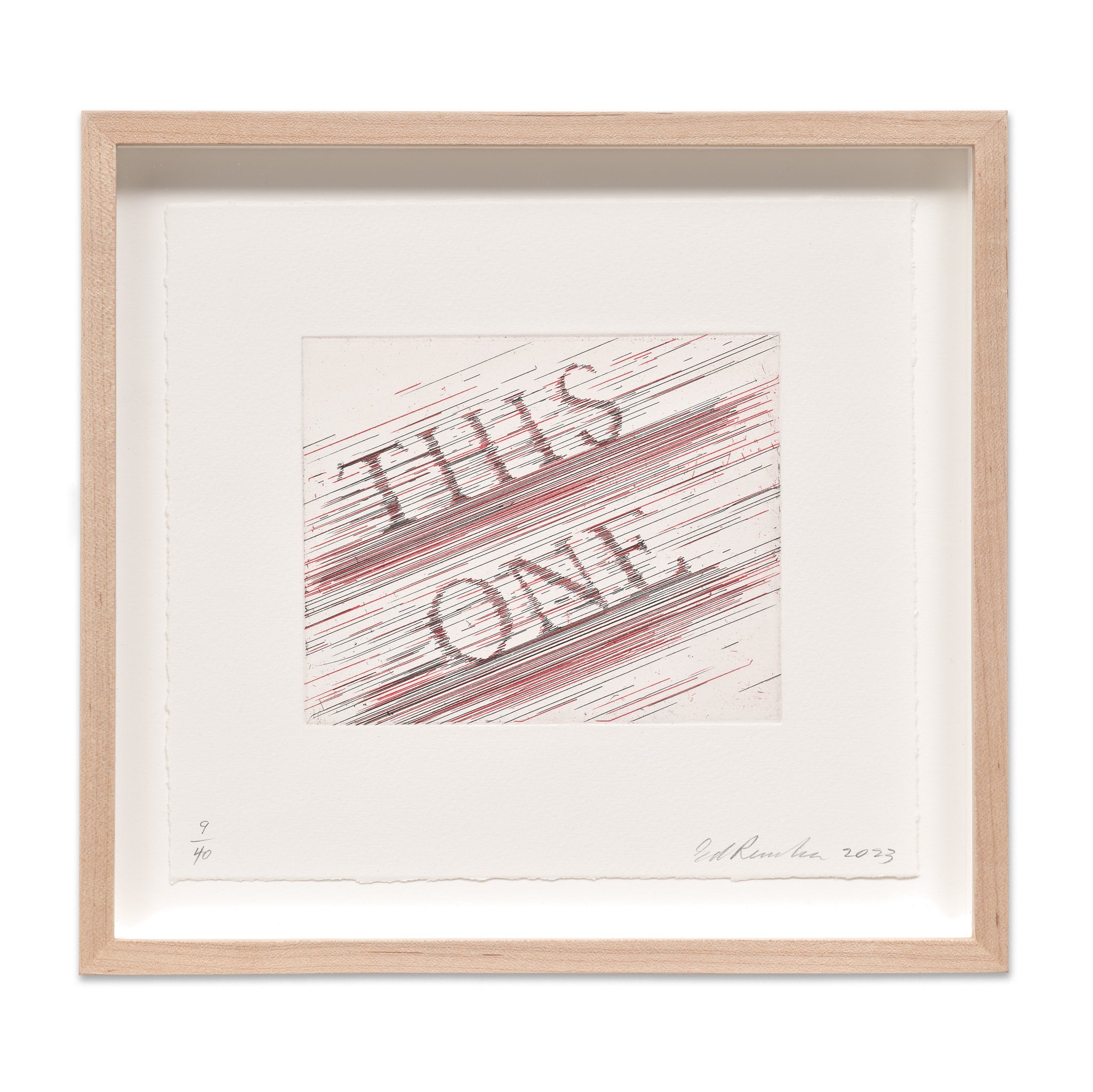 Ed Ruscha: This One Etching | Gagosian Shop