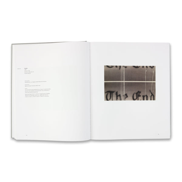 Interior spread of Edward Ruscha Catalogue Raisonné of the Paintings: Volume Five, 1993–1997