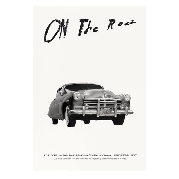 Ed Ruscha: On the Road print featuring a 1949 Hudson Commodore