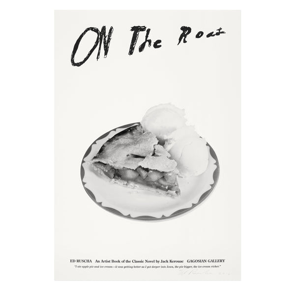 Ed Ruscha: On the Road print featuring a slice of apple pie signed by the artist