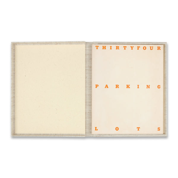 Ed Ruscha: Thirtyfour Parking Lots in Los Angeles artist’s book in clamshell box