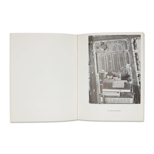 Interior of Ed Ruscha: Thirtyfour Parking Lots in Los Angeles artist’s book