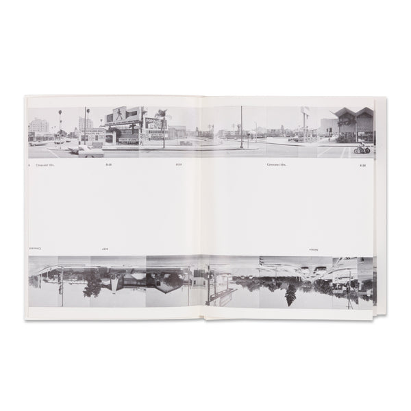 Interior spread of rare book Ed Ruscha: Every Building on the Sunset Strip