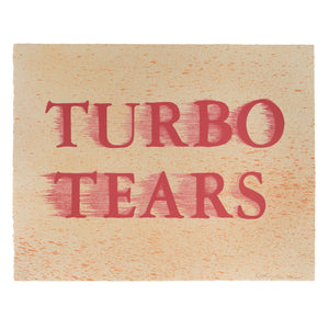 Ed Ruscha: Turbo Tears print