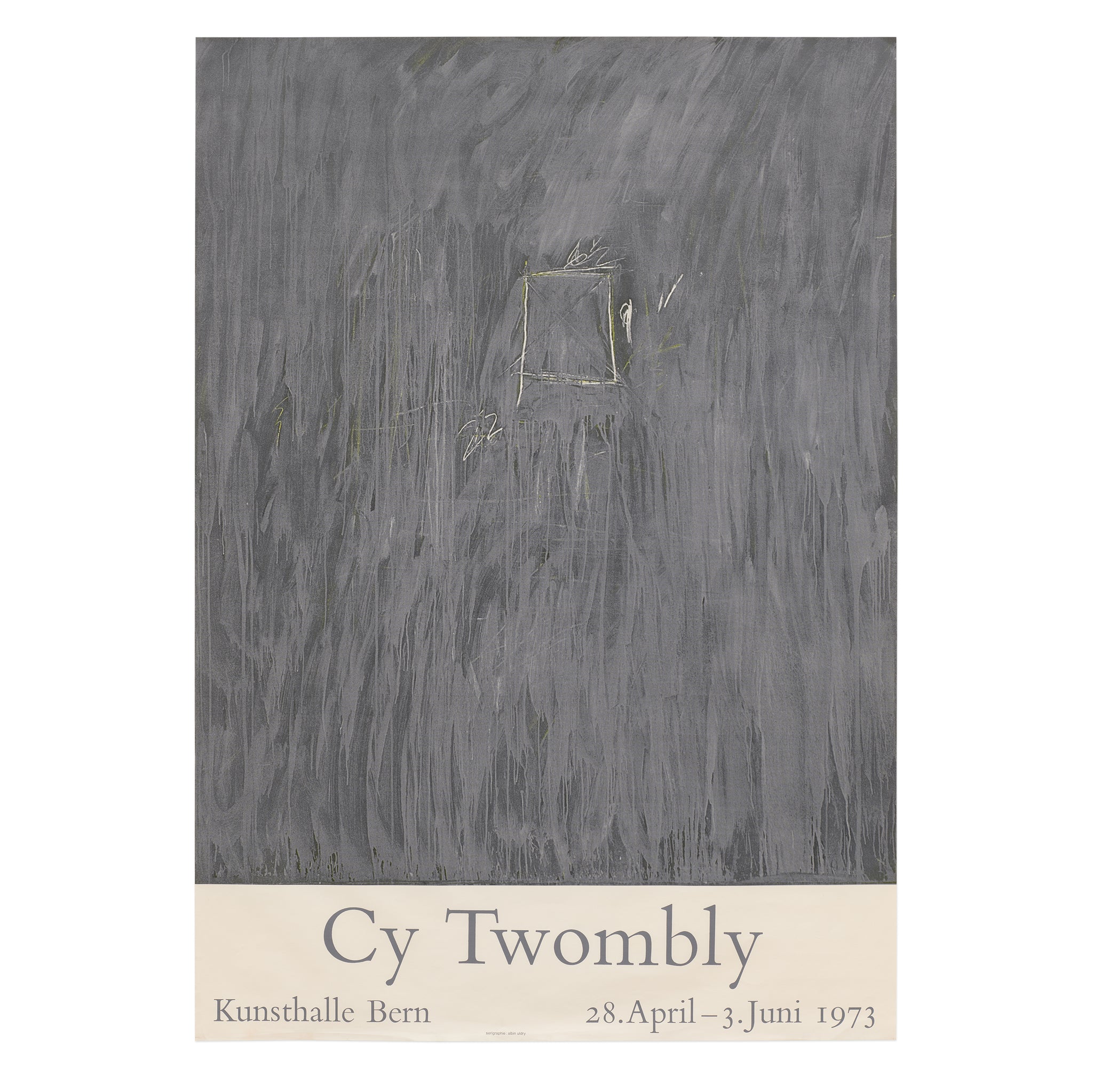 Cy Twombly vintage poster featuring Untitled (1969) 