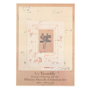 Cy Twombly: Paintings and Drawings 1954–1977 rare poster