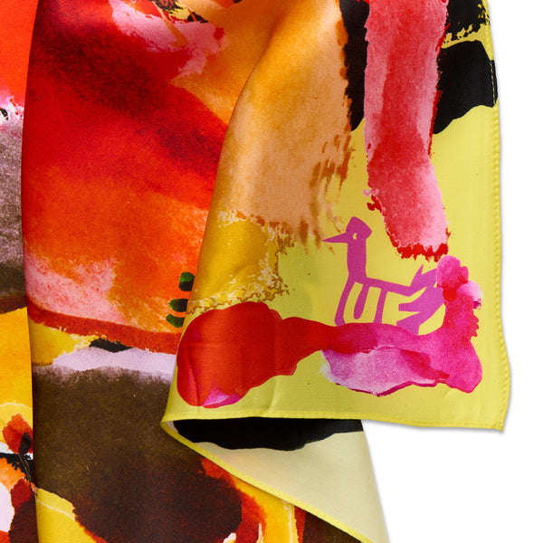 Detail of Urs Fischer: Unknown Hands and Feet Scarf