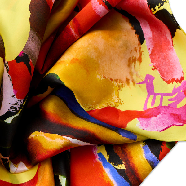 Detail of Urs Fischer: Unknown Hands and Feet Scarf