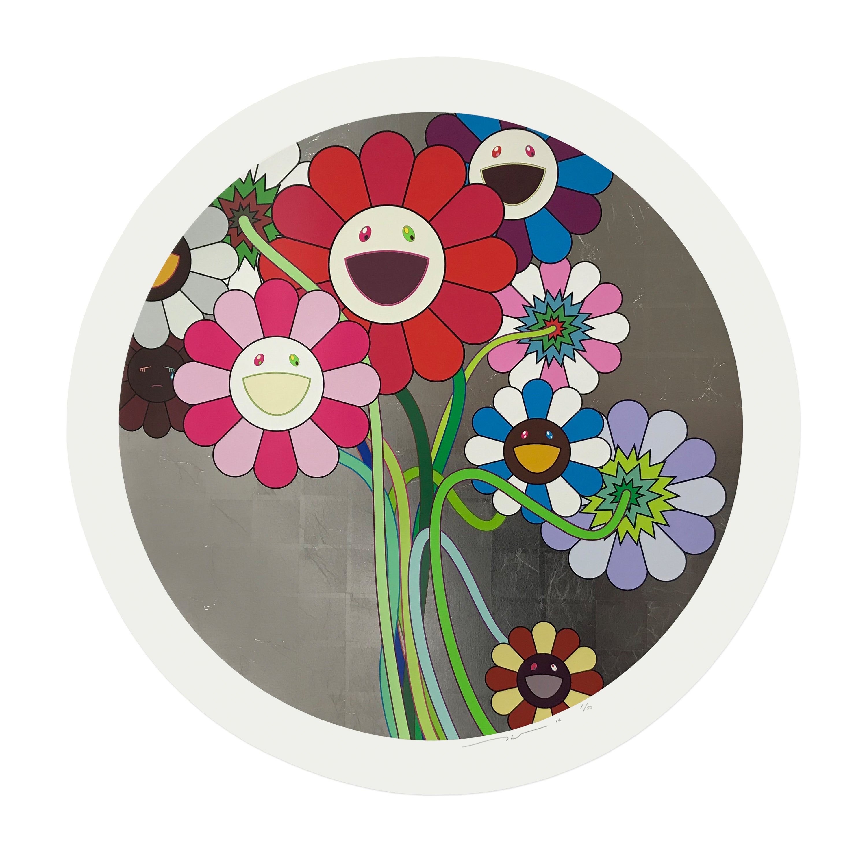 版画 Homage to Takashi Murakami Flowers 3_P warhol-silver.jpg?v=1730999409