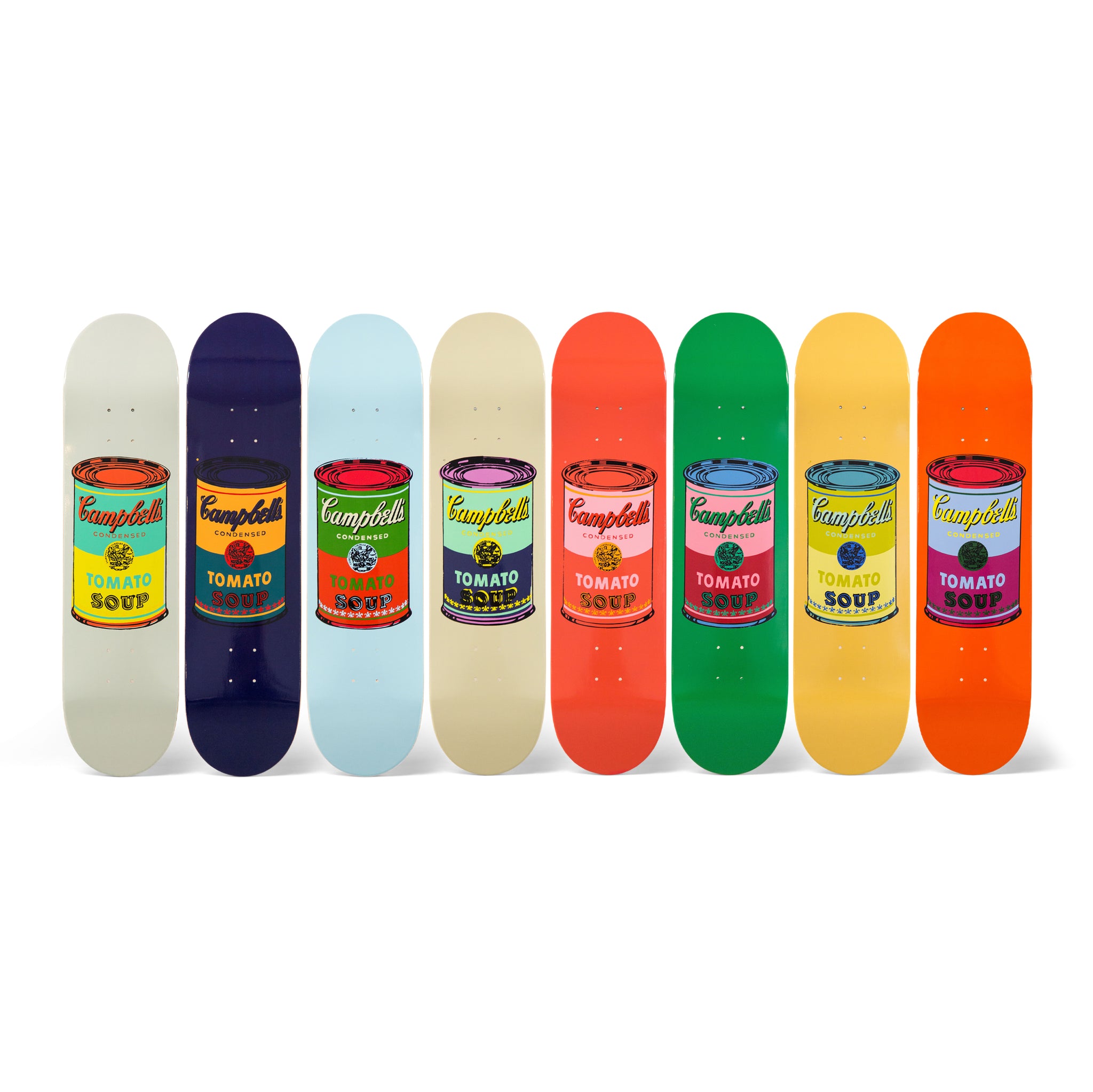 Andy Warhol: Campbell’s Soup Cans Skateboard Decks set
