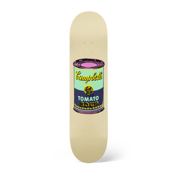Andy Warhol: Campbell’s Soup Cans Skateboard Deck (Eggplant)