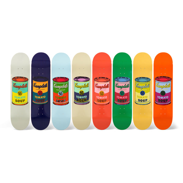 Andy Warhol: Campbell’s Soup Cans Skateboard Decks set