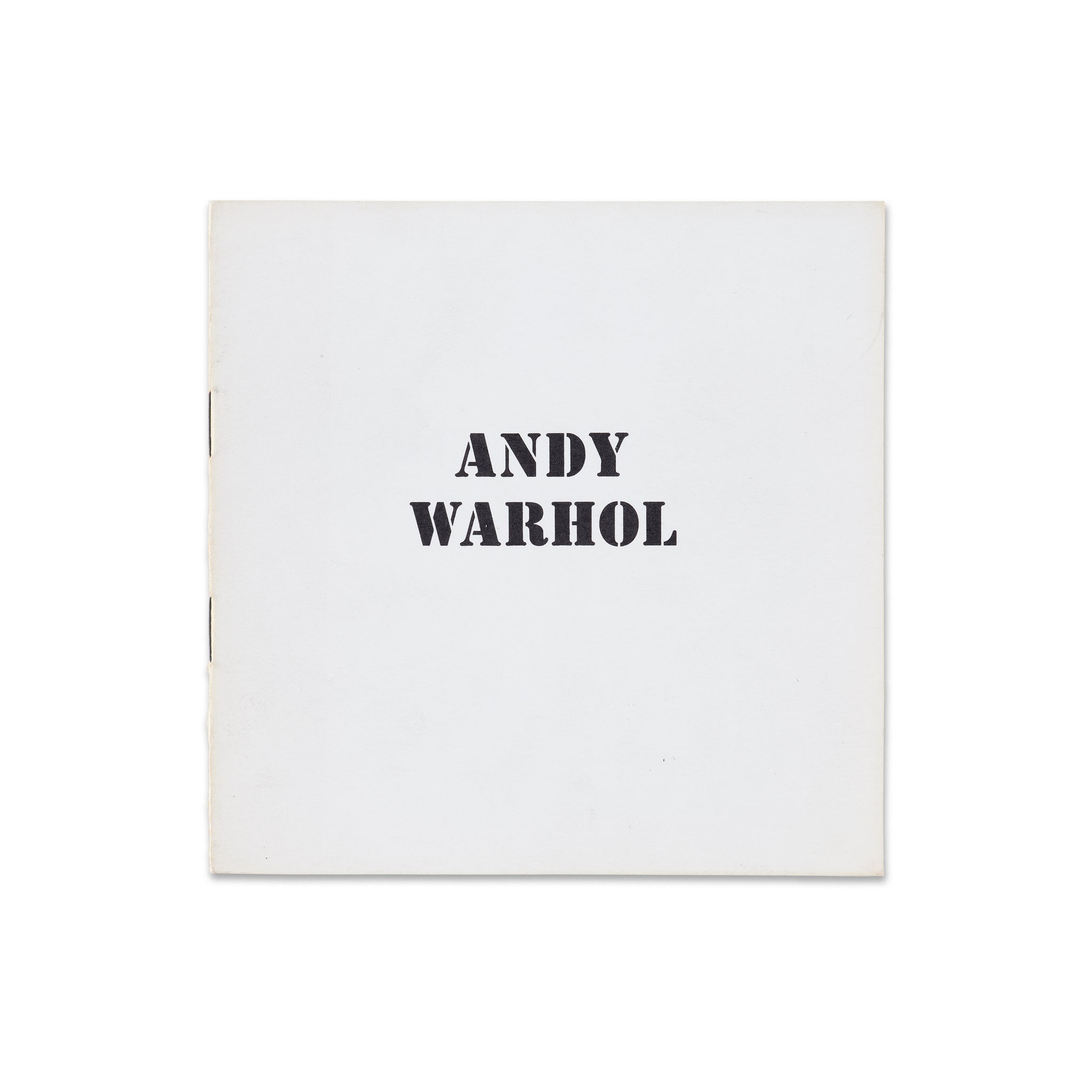 Front cover of Andy Warhol Galerie Ileana Sonnabend rare book