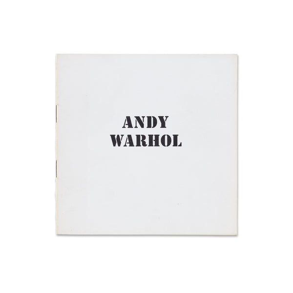Front cover of Andy Warhol Galerie Ileana Sonnabend rare book
