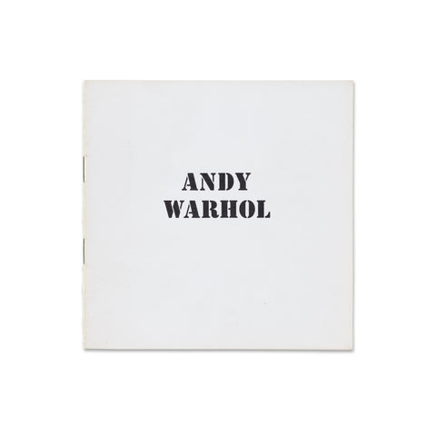 Front cover of Andy Warhol Galerie Ileana Sonnabend rare book