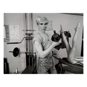 Christopher Makos: Andy Warhol Weightlifting print