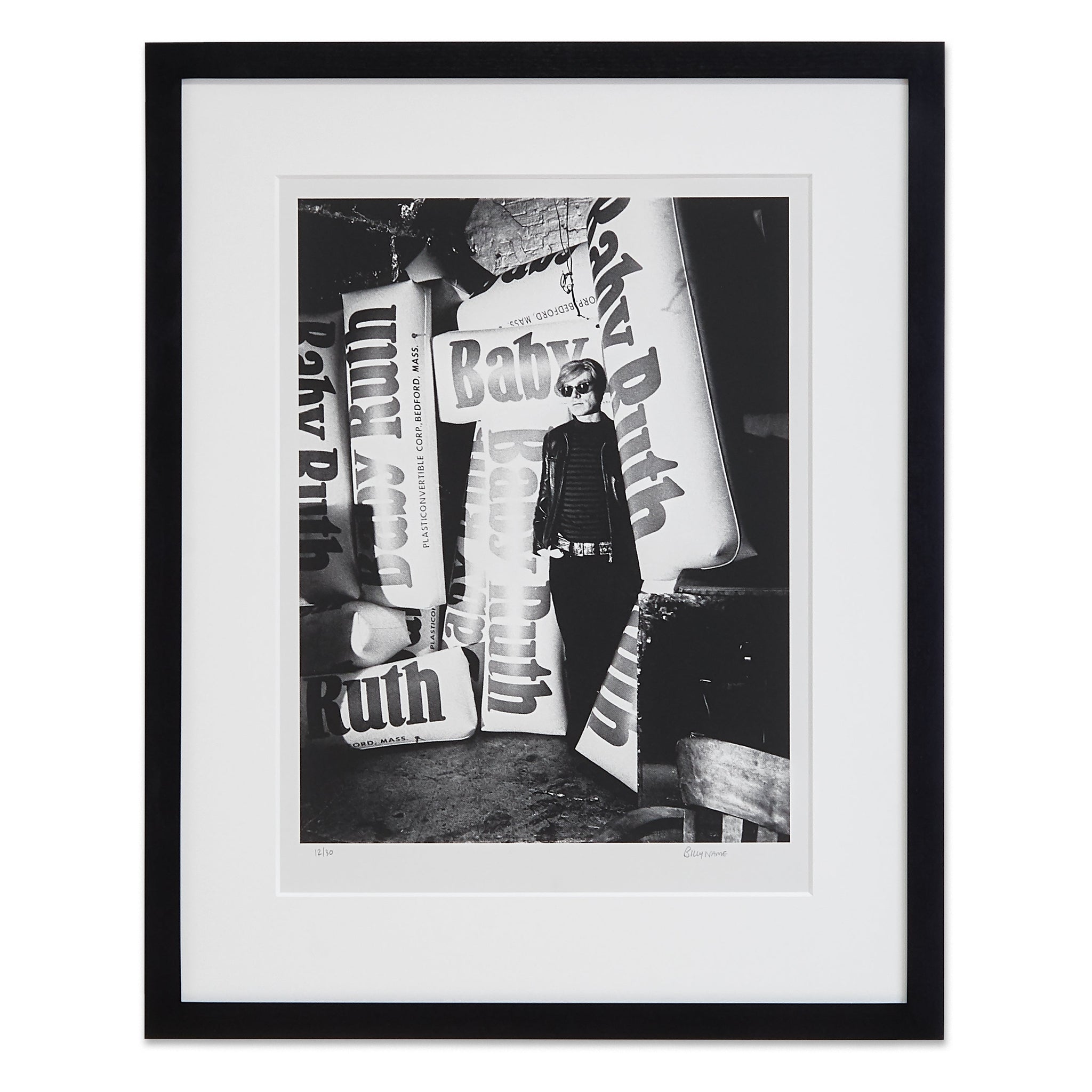 Billy Name: Andy Warhol with Inflatable Baby Ruth Bars Print