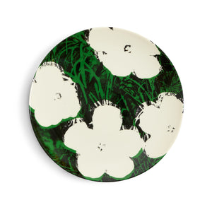 Andy Warhol: White Flowers Plate