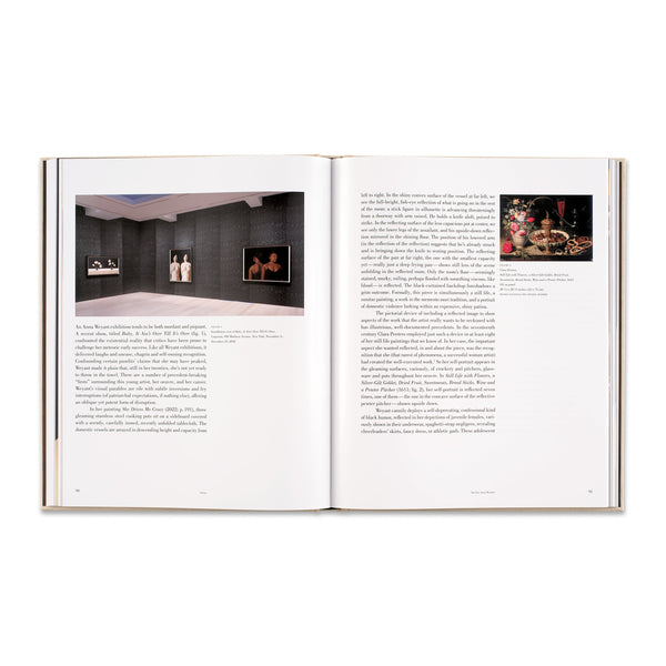 Interior spread of the Anna Weyant paintings monograph