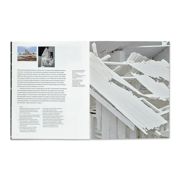 Interior spread of the book Rachel Whiteread: Internal Objects