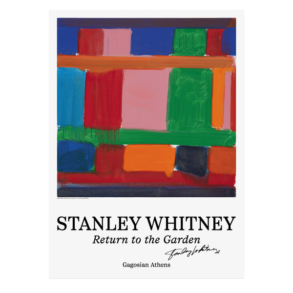 Stanley Whitney: Return to the Garden poster signed by the artist