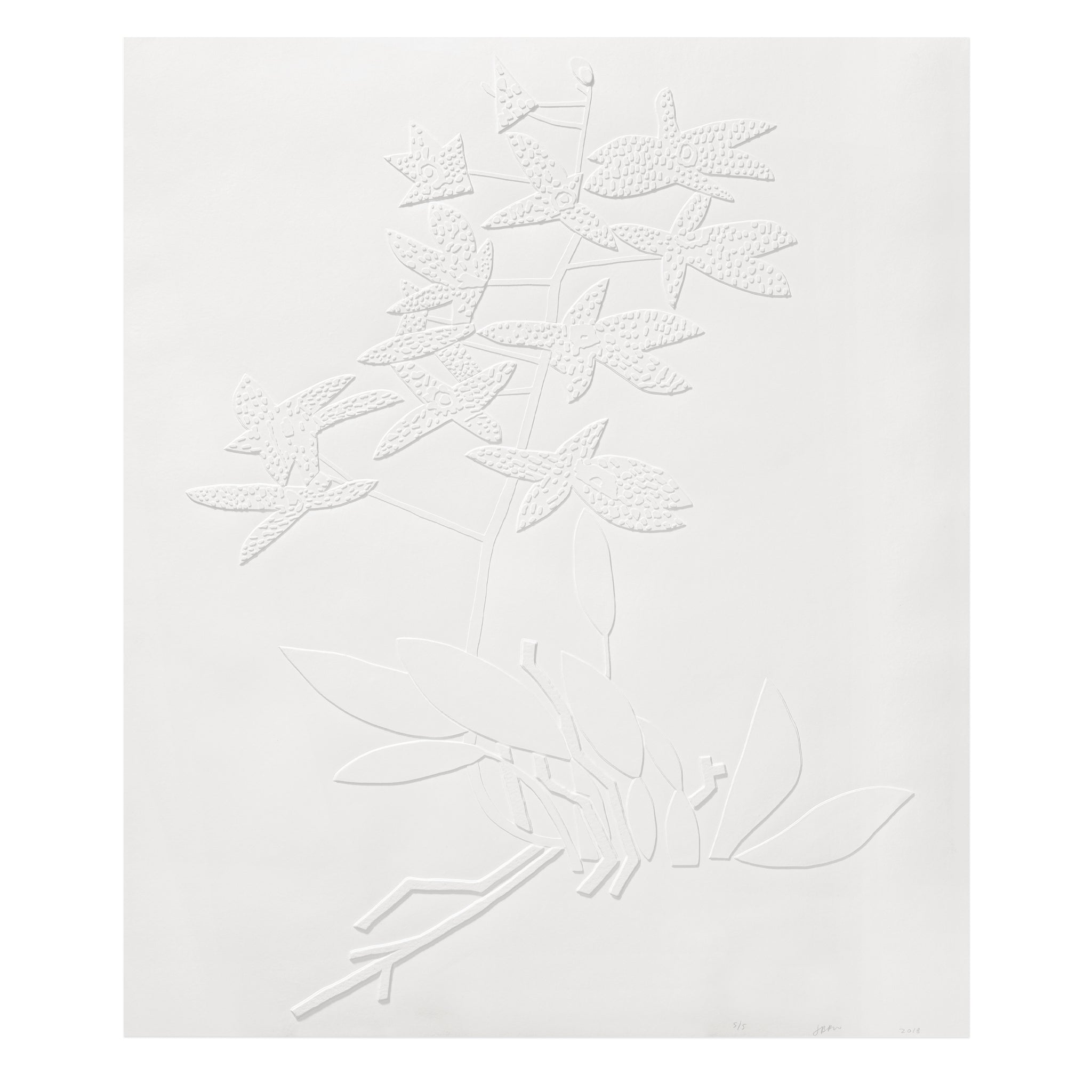 Jonas Wood: Three Clippings (White) Print | Gagosian Shop