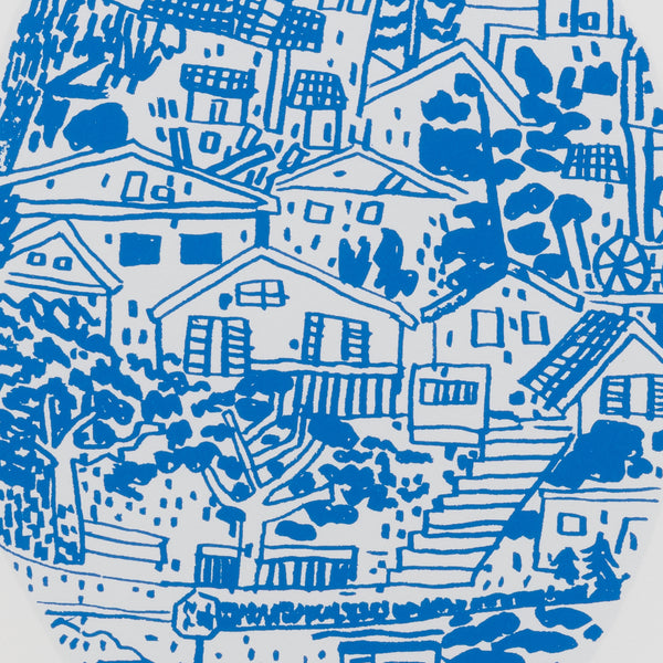 Detail of Jonas Wood: Blue Frimkess Landscape Pot print