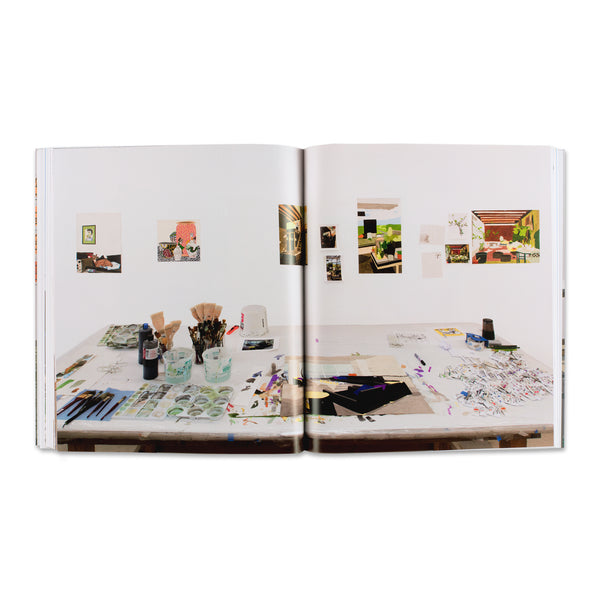 Interior spread of Jonas Wood monograph, part of Phaidon’s Contemporary Artists series