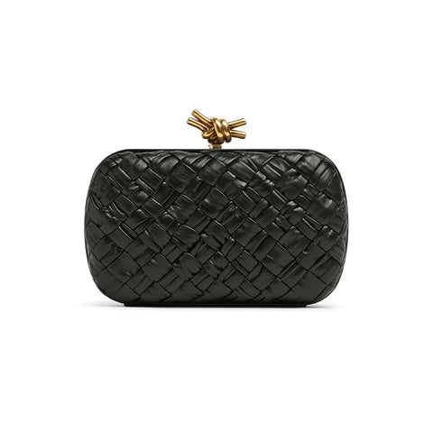 Bottega Veneta: Knot Minaudière Bag (Black)