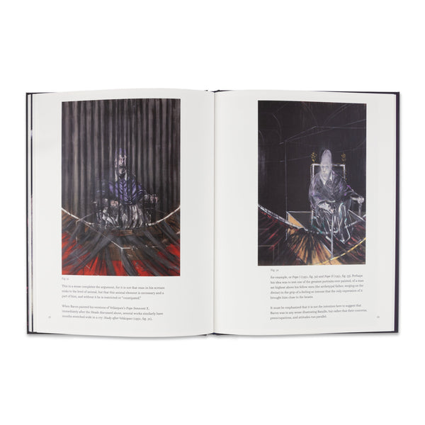 Interior spread of the book Francis Bacon: The First Pope